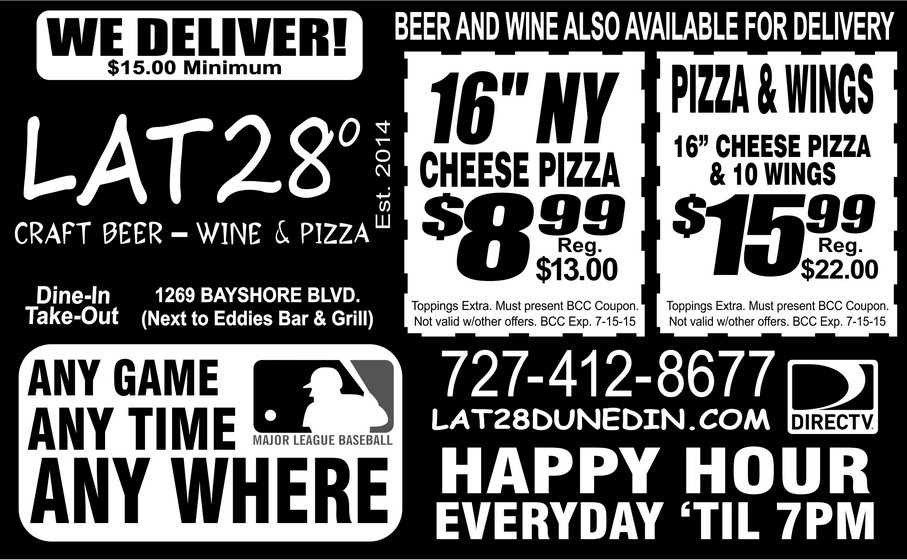 Coupon for Lat28 Craft Beer, Wine & Pizza